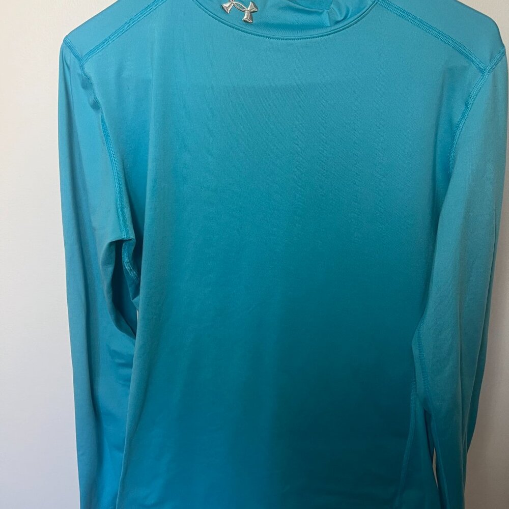 Under Armour ColdGear Long Sleeve Performance Top – Teal – Size XL